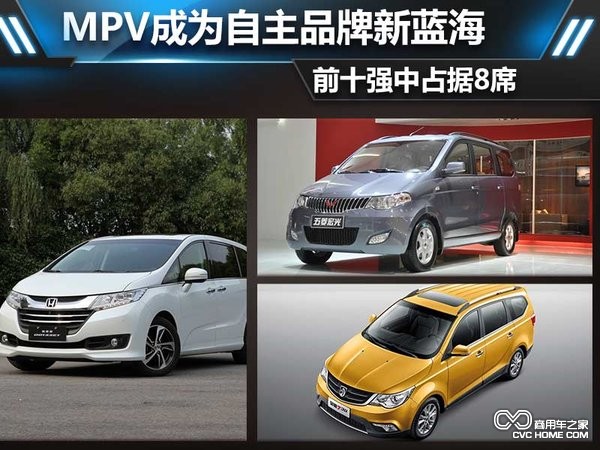 MPV成自主品牌新藍(lán)海 前十強占據(jù)8席 商用車之家