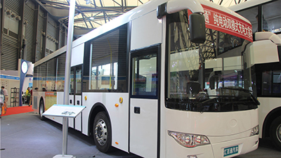 匯百通HBT6116S-BEV型12米純電動(dòng)雙模式充電大客車(chē)