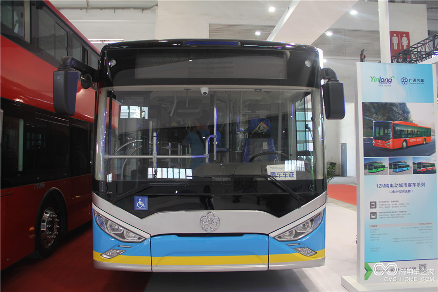 2016北京道路運(yùn)輸展 銀隆12米純電動城市客車